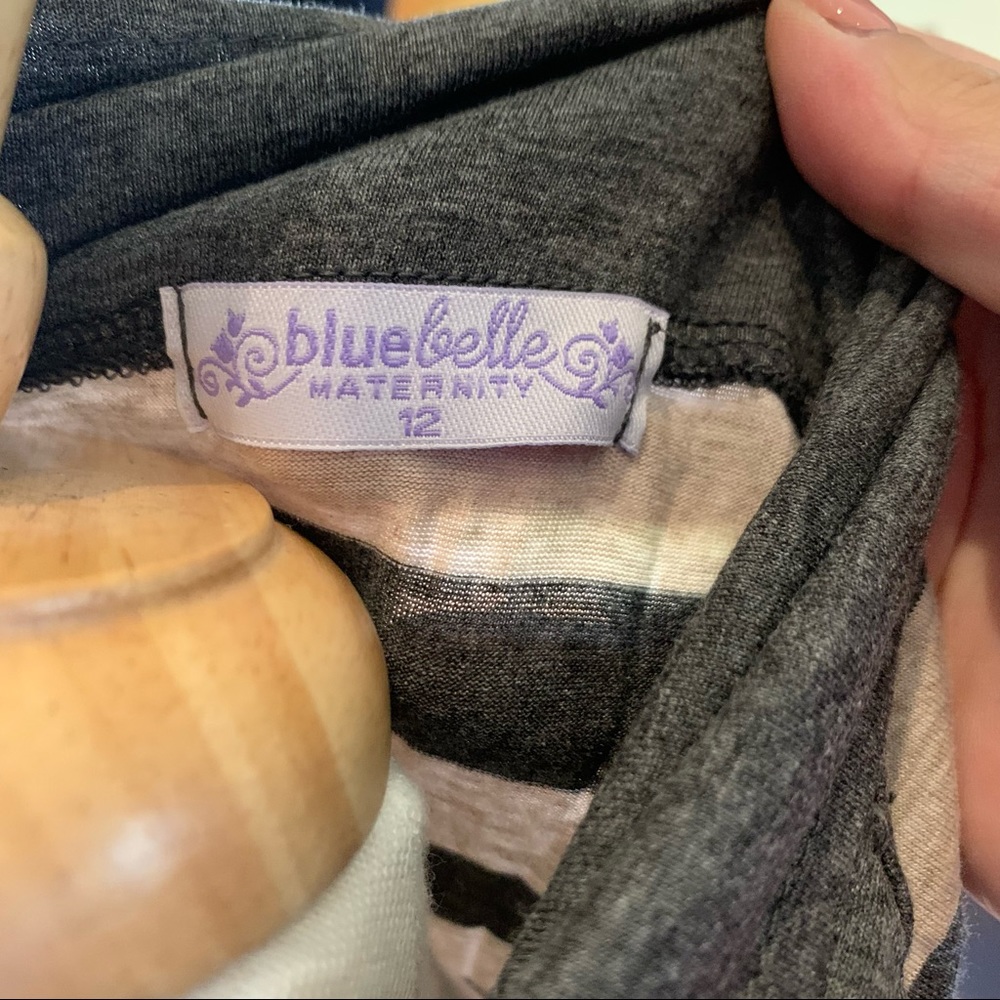 Bluebelle Maternity Dress 12 gray white - Picture 5 of 5
